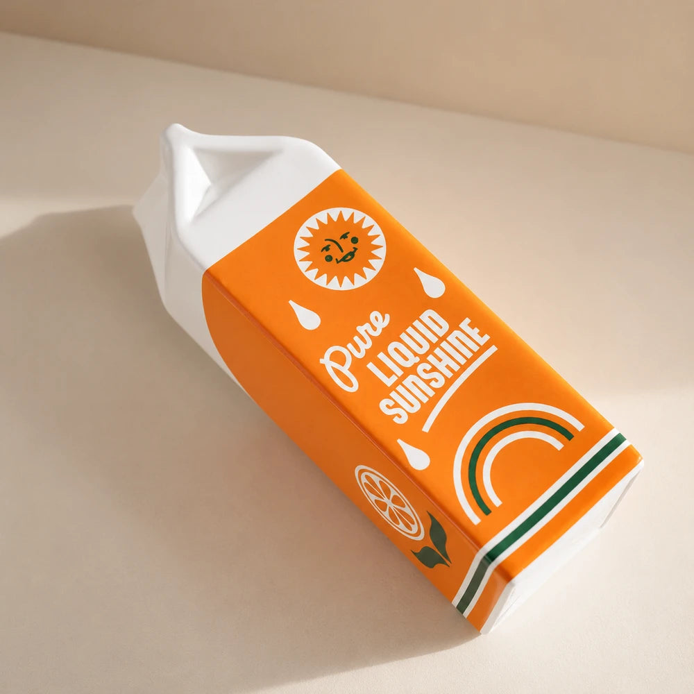 Ceramic Orange Fruit Vase