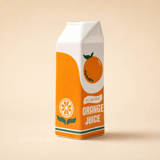 Ceramic Orange Fruit Vase