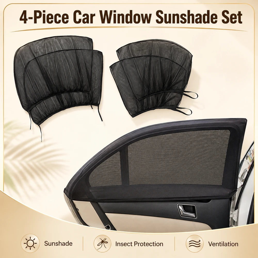 Universal Car Window Mosquito Net Sunshade