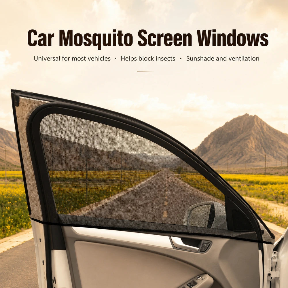 Universal Car Window Mosquito Net Sunshade