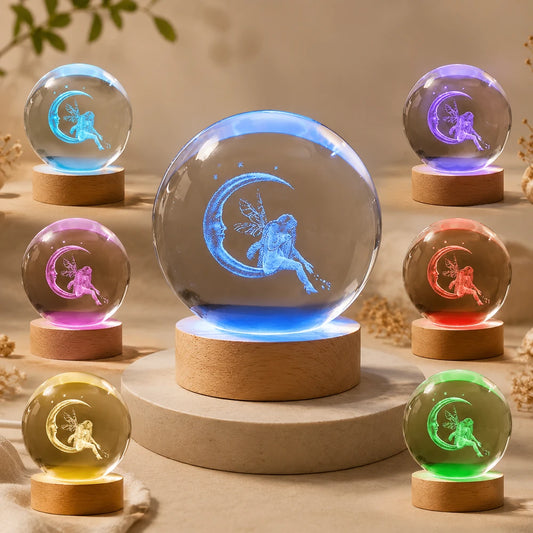 3D Crystal Fairy Night Light