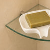 Glass Corner Shelf Wall Organizer