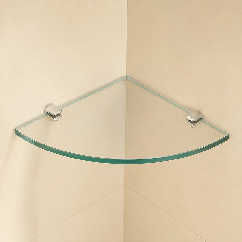 Glass Corner Shelf Wall Organizer