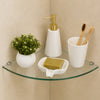 Glass Corner Shelf Wall Organizer