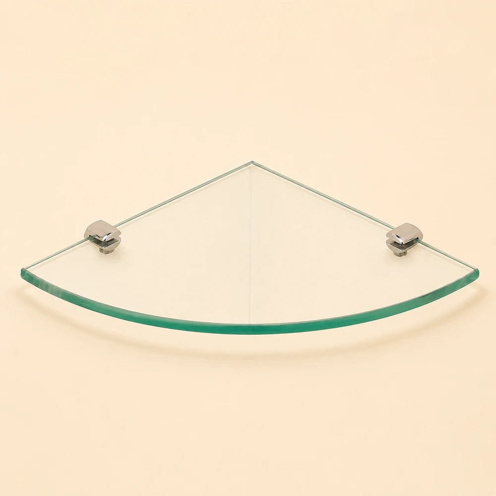 Glass Corner Shelf Wall Organizer
