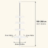 Adjustable Telescopic Corner Shower Shelf