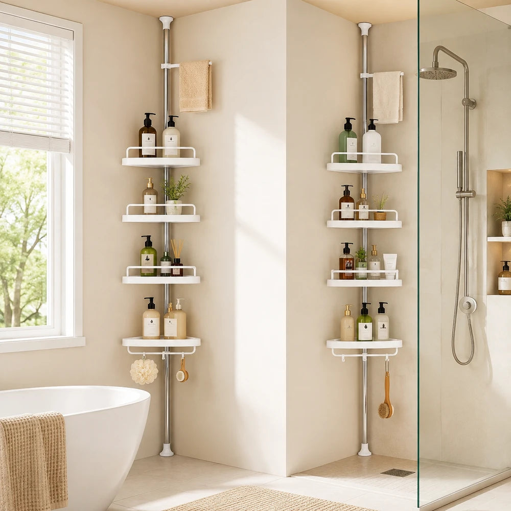 Adjustable Telescopic Corner Shower Shelf