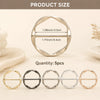 Multipurpose Shirt Ring Belt Scarf Buckle Set