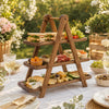Wooden Three Tier Serving Tray