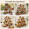 Wooden Three Tier Serving Tray