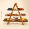 Wooden Three Tier Serving Tray
