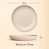 Lightweight Wheat Straw Dinner Plates