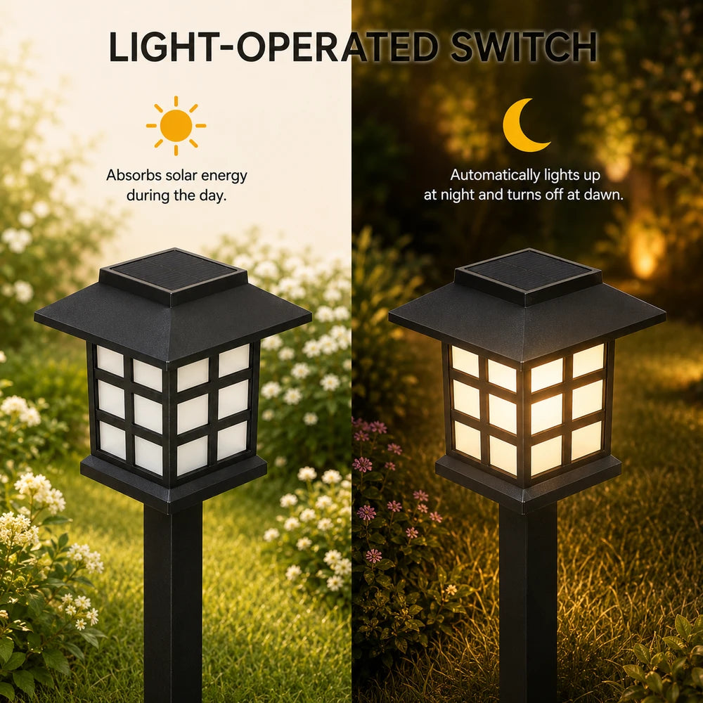 Waterproof LED Solar Pathway Lights