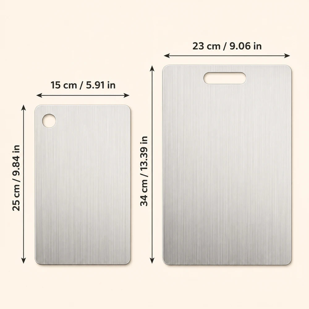 Stainless Steel Cutting Board Set
