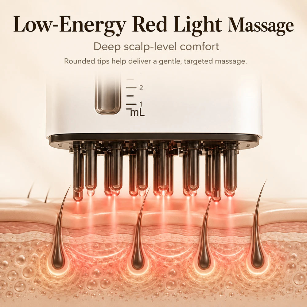 Rechargeable Scalp Serum Applicator Comb