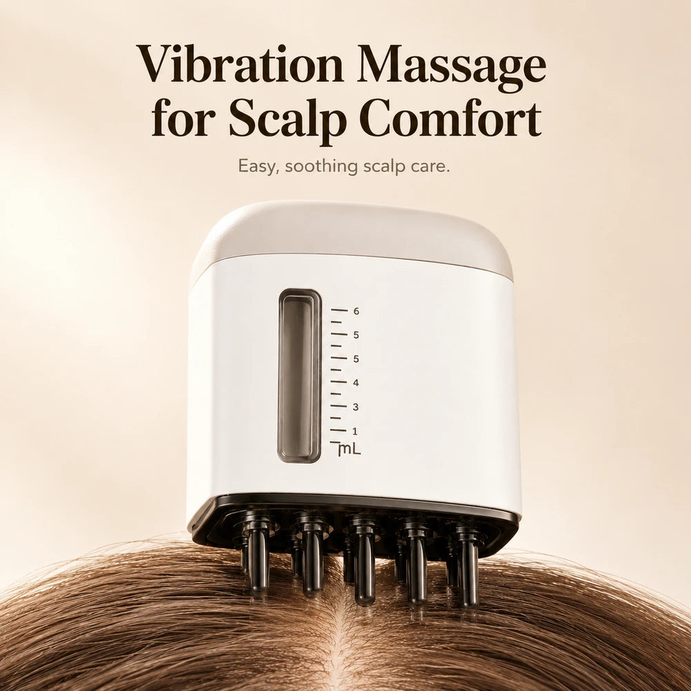 Rechargeable Scalp Serum Applicator Comb