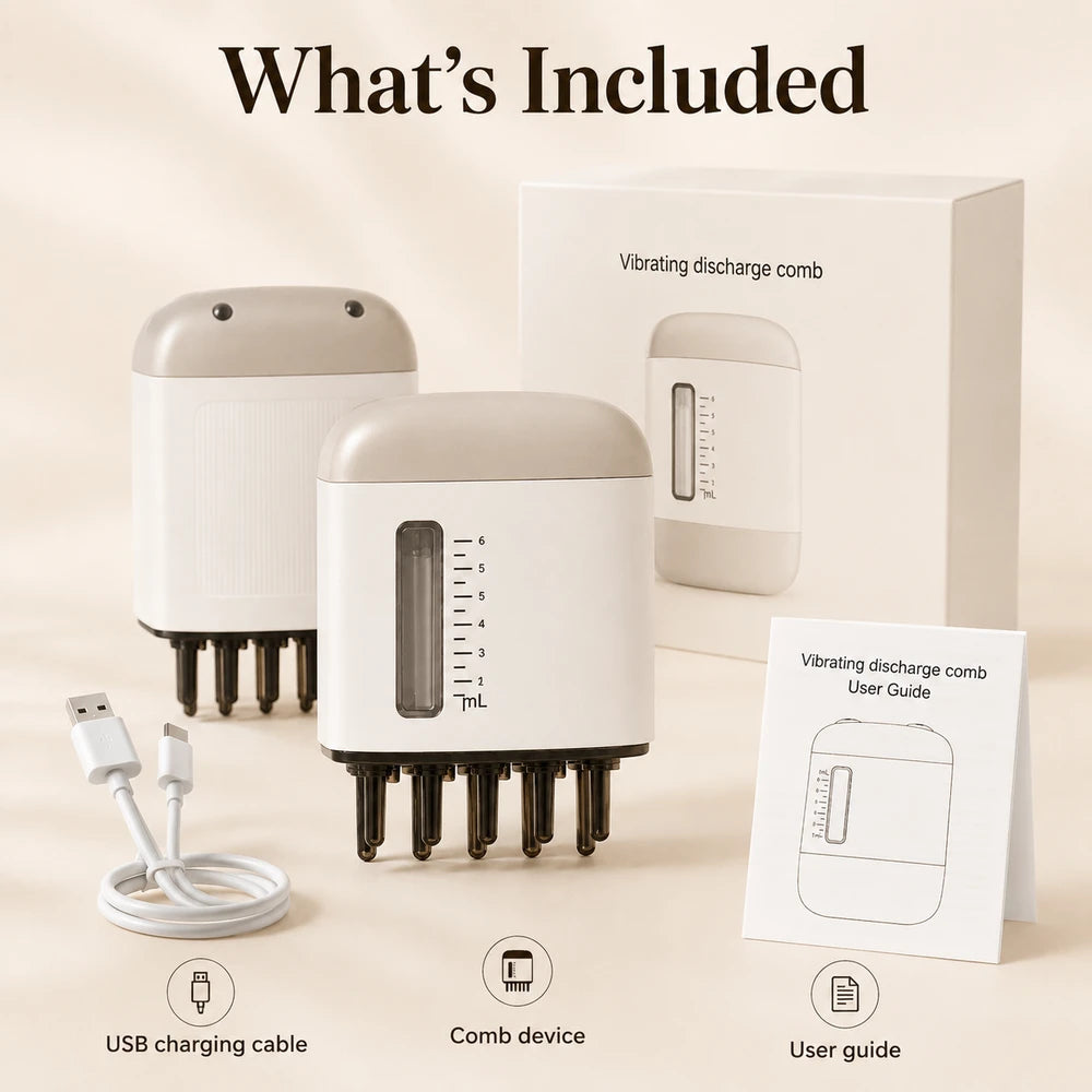 Rechargeable Scalp Serum Applicator Comb