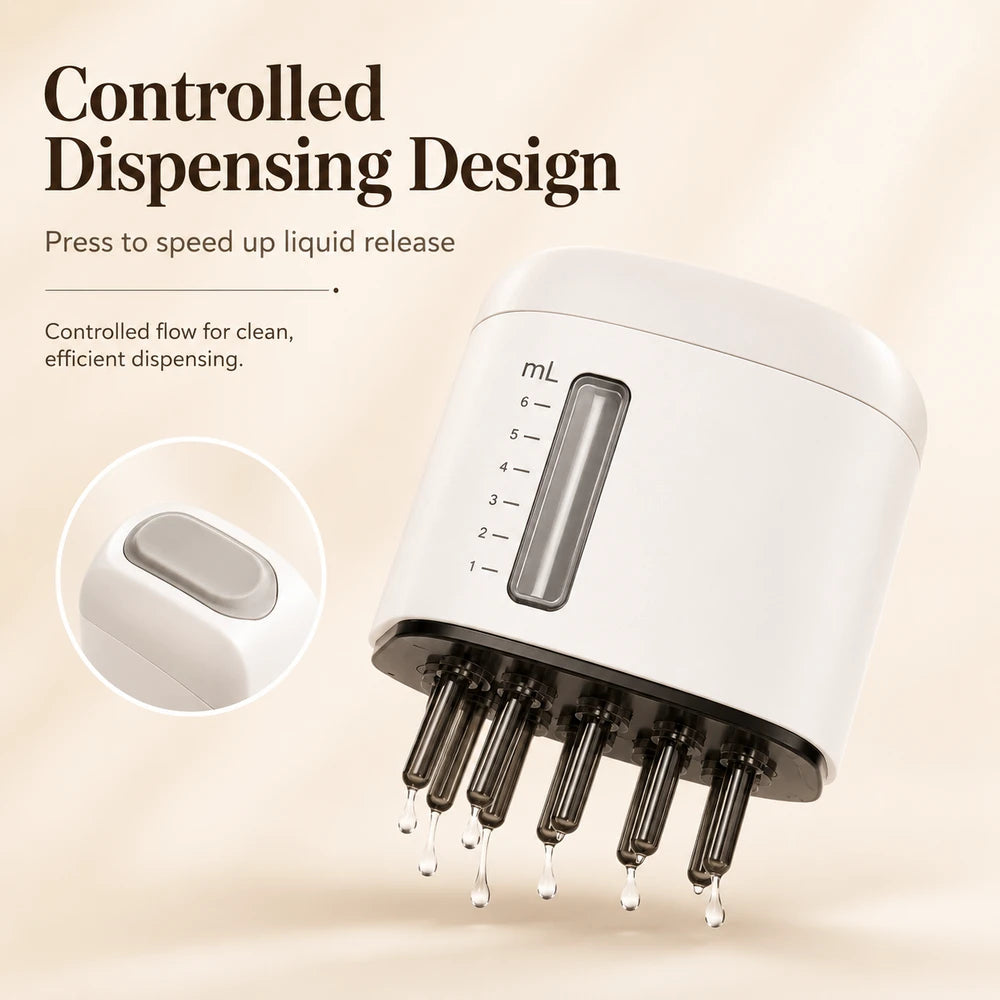 Rechargeable Scalp Serum Applicator Comb