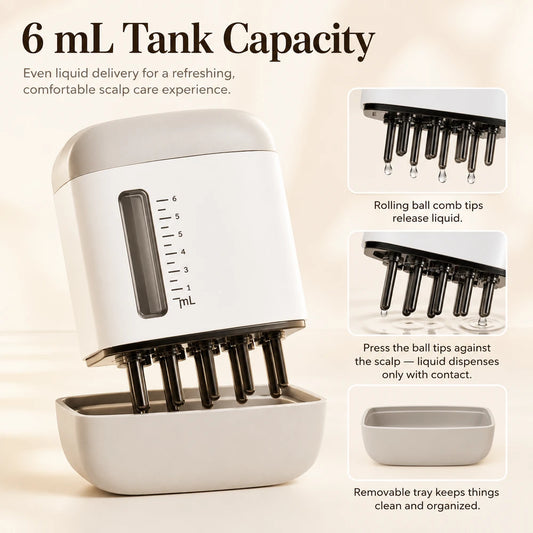Rechargeable Scalp Serum Applicator Comb