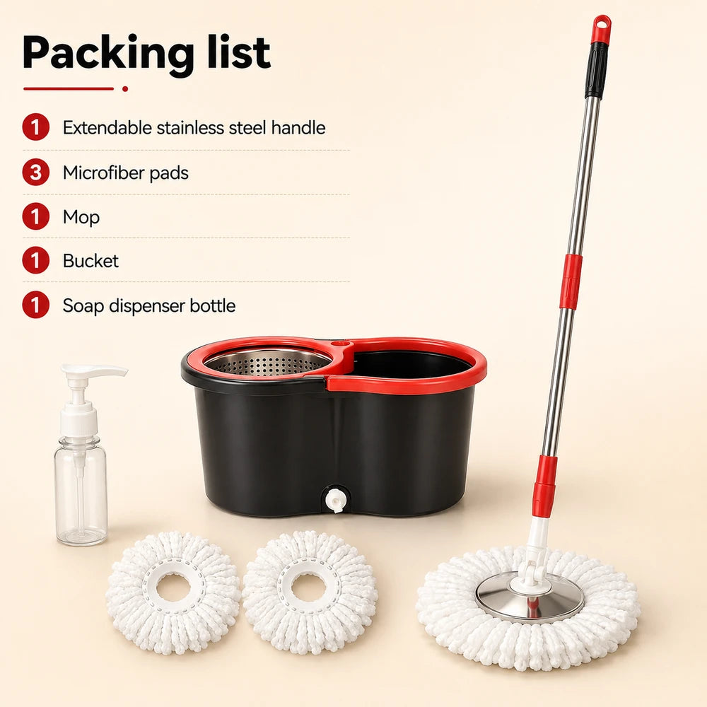 Spin Mop and Bucket Set