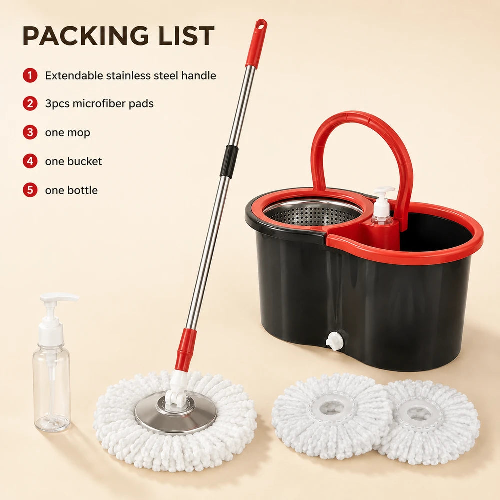 Spin Mop and Bucket Set