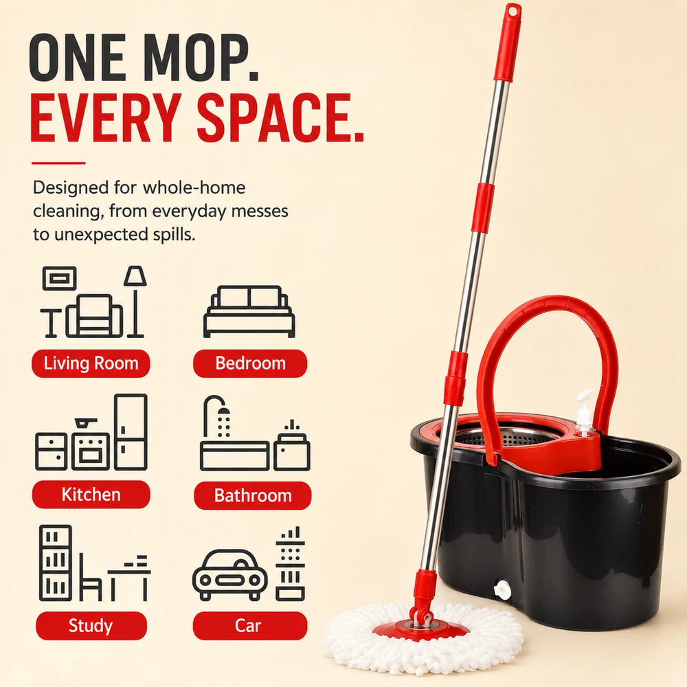 Spin Mop and Bucket Set
