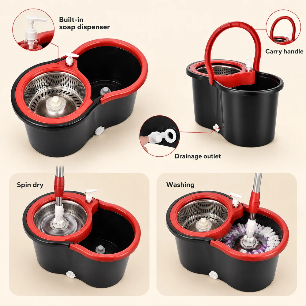 Spin Mop and Bucket Set