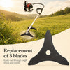 Carbide 3-Tooth Brush Cutter Blade