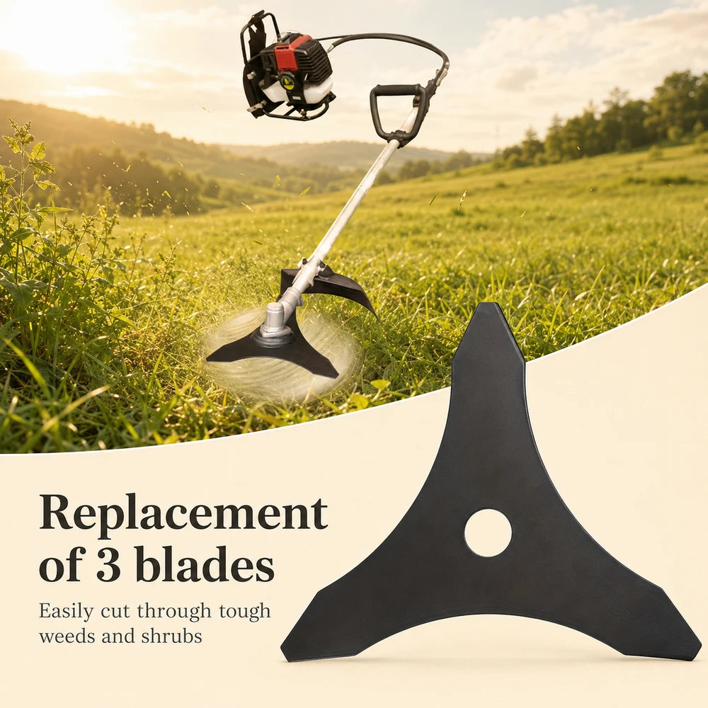 Carbide 3-Tooth Brush Cutter Blade