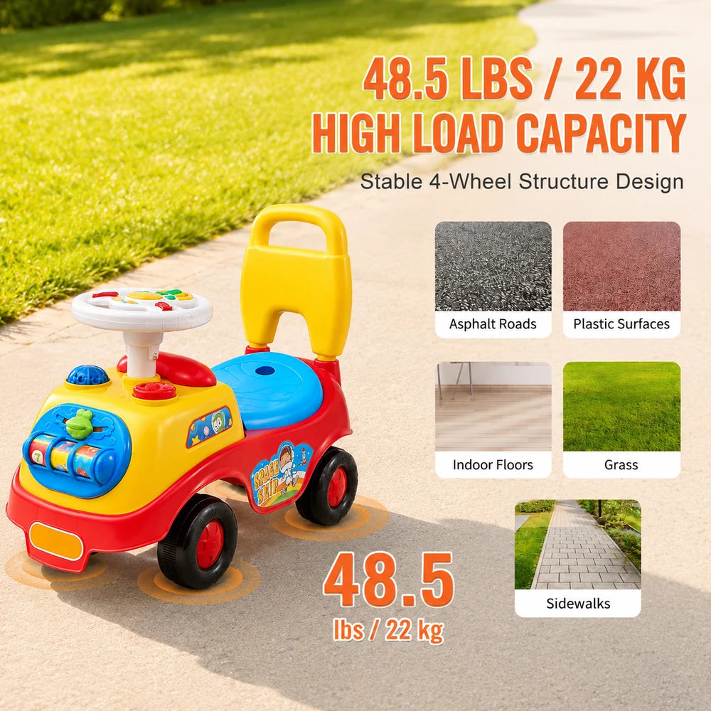 SucceBuy Toddler Ride On Push Car