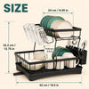 Large Two Tier Dish Drying Rack