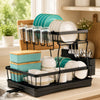 Large Two Tier Dish Drying Rack
