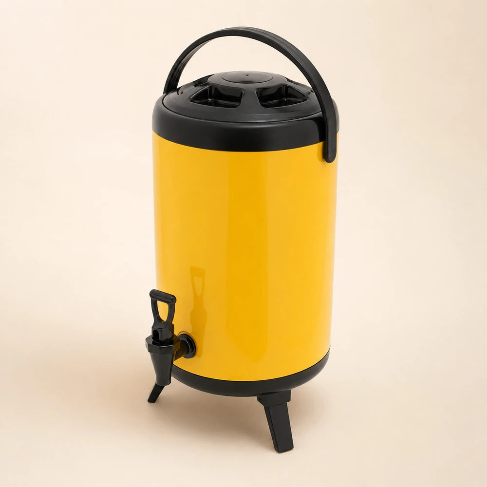 Yellow Insulated Beverage Dispenser