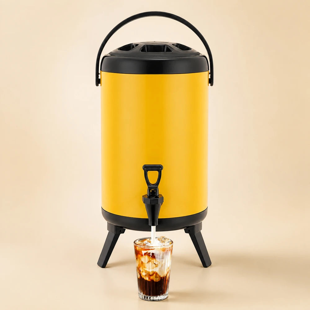 Yellow Insulated Beverage Dispenser