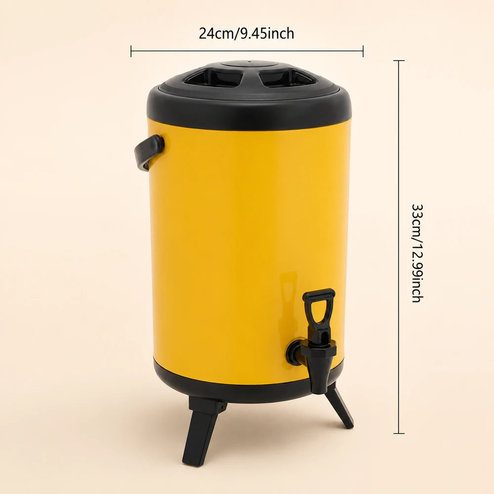 Yellow Insulated Beverage Dispenser
