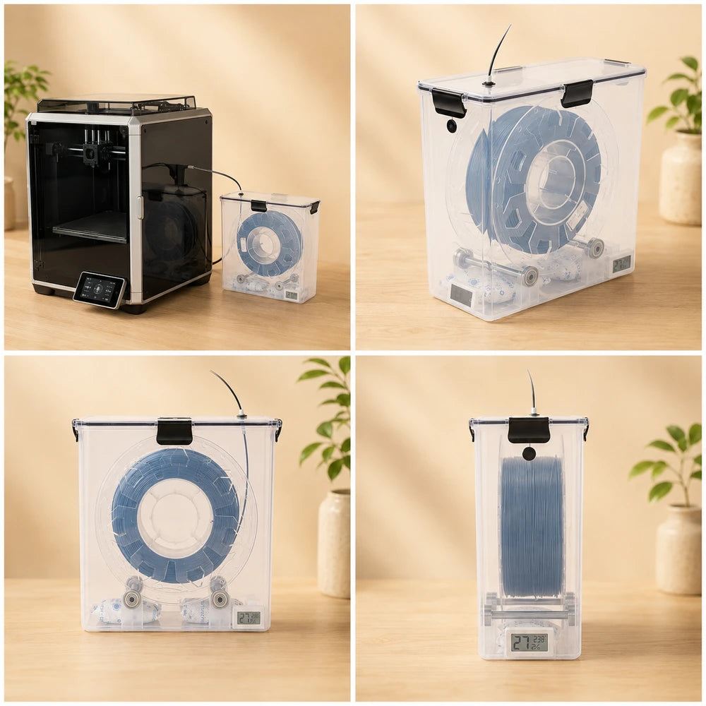 Airtight 3D Printer Filament Dryer Box