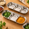 Stainless Steel 3-Compartment Dip Tray