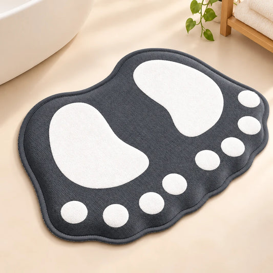 Cartoon Flannel Bathroom Mat