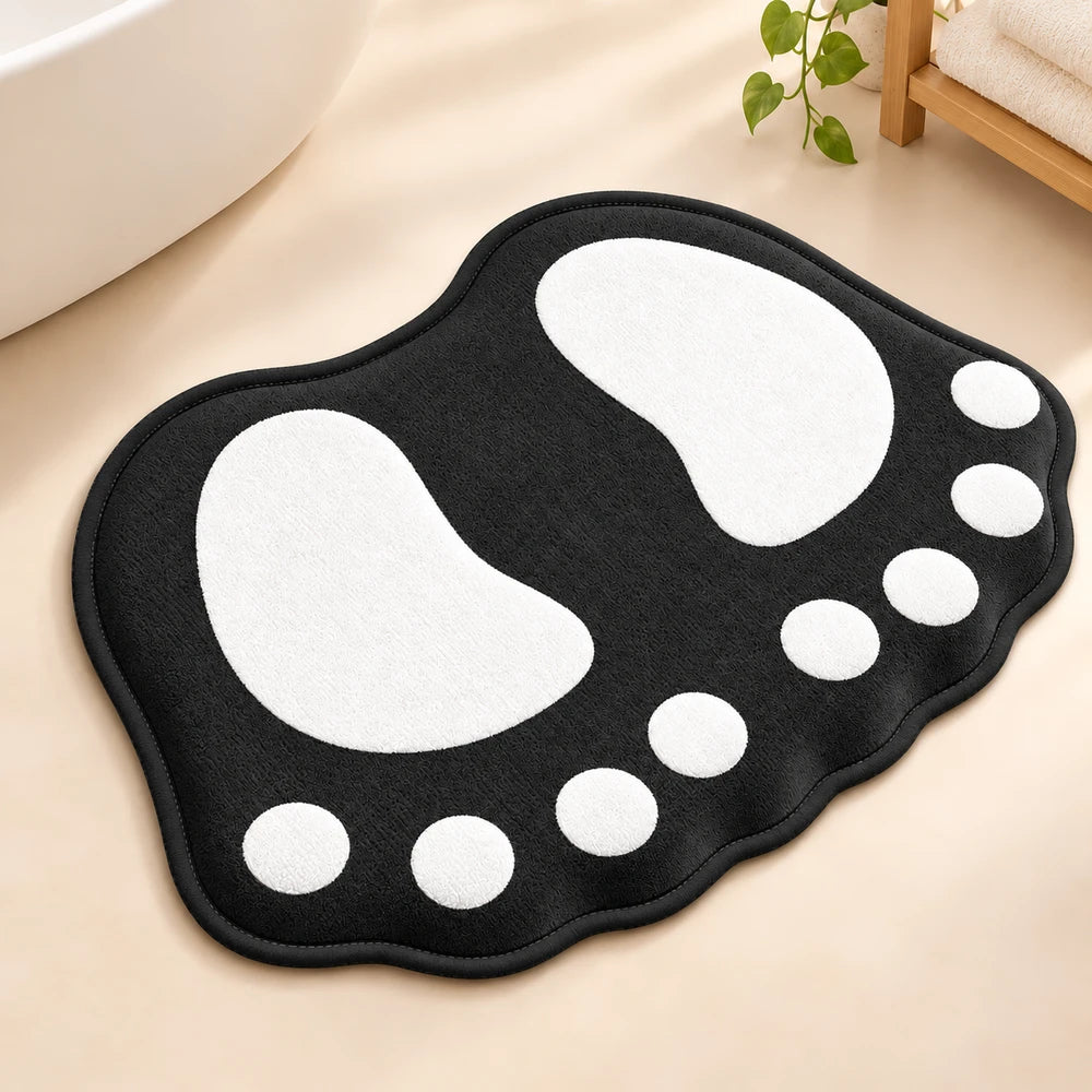 Cartoon Flannel Bathroom Mat