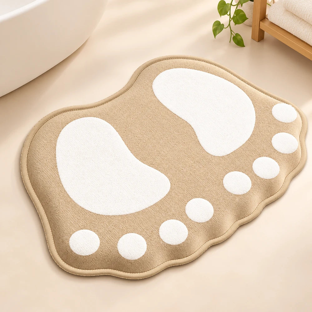 Cartoon Flannel Bathroom Mat