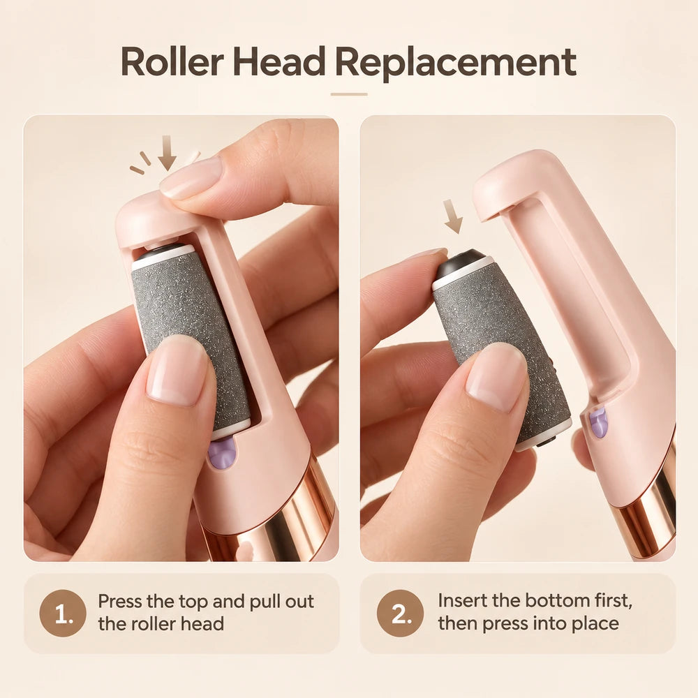 Pink Electric Foot Callus Remover