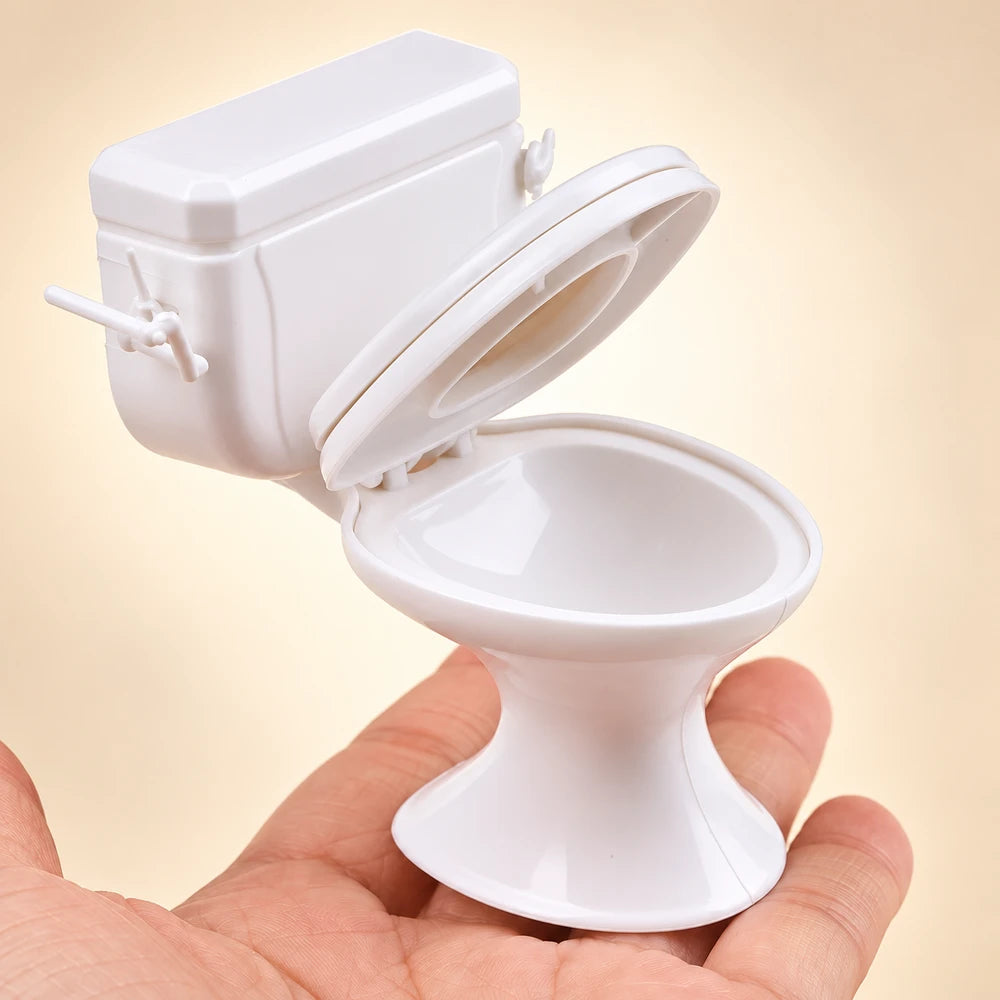 Miniature Vintage Dollhouse Toilet