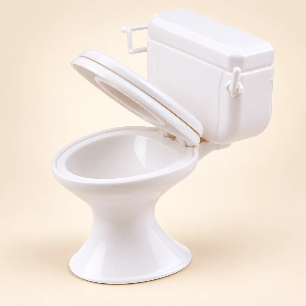 Miniature Vintage Dollhouse Toilet