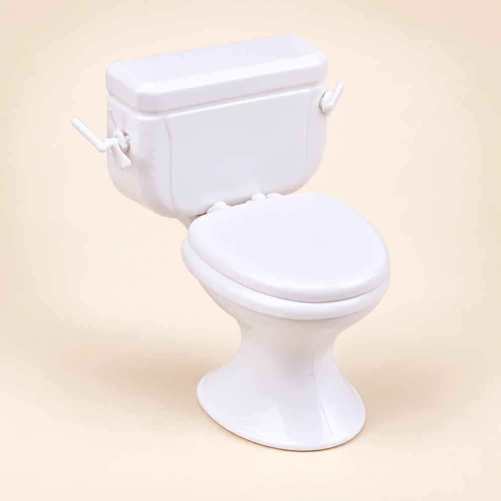 Miniature Vintage Dollhouse Toilet