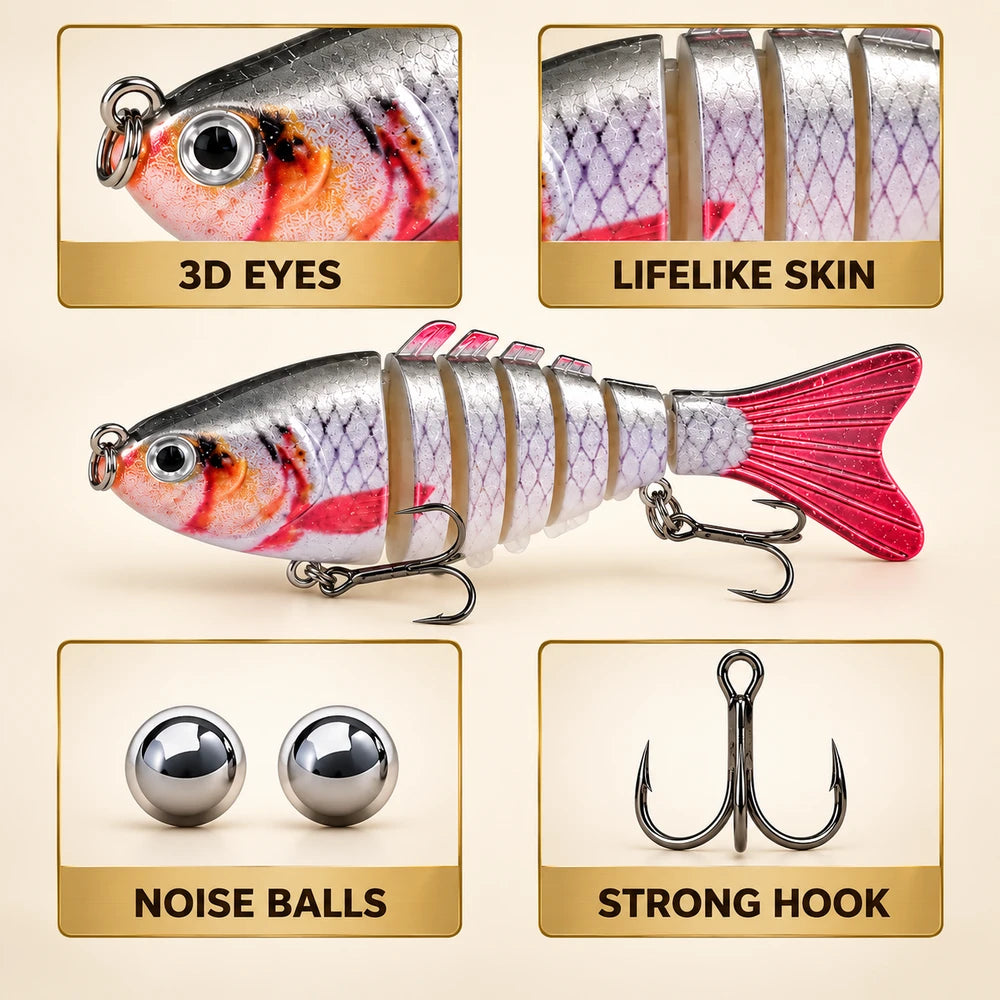 Multi Jointed Fishing Lure Swimbait