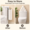 Self-Adhesive Black Iron Toilet Paper Holder