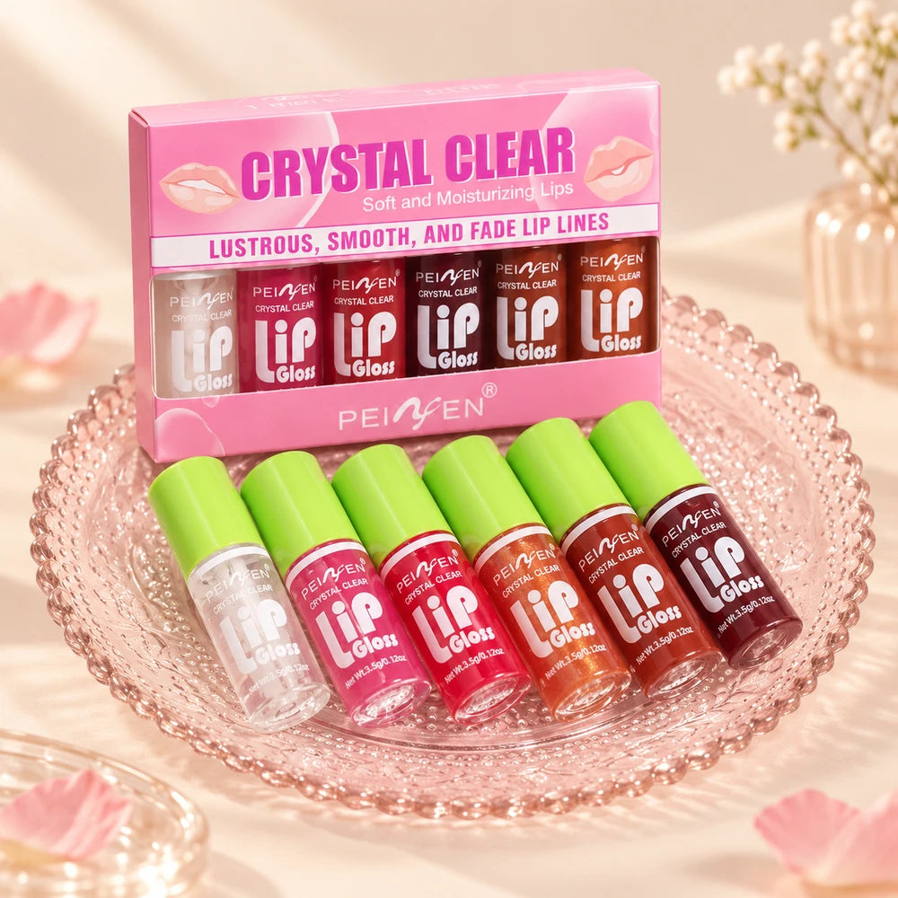 Glass Mirror Lip Gloss Set