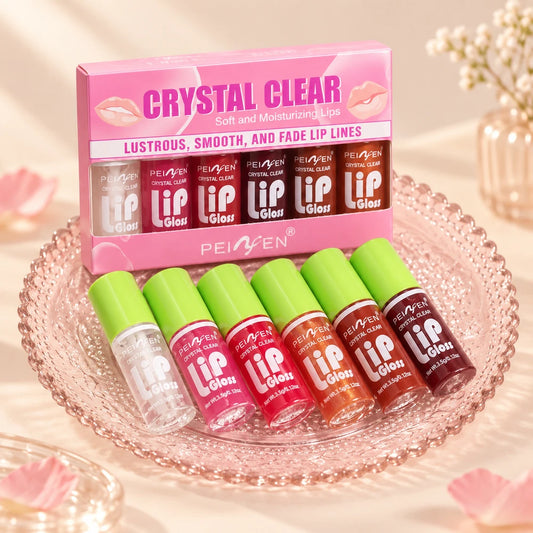 Glass Mirror Lip Gloss Set