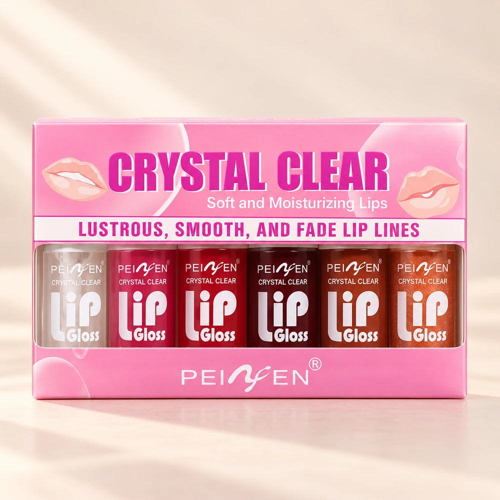 Glass Mirror Lip Gloss Set