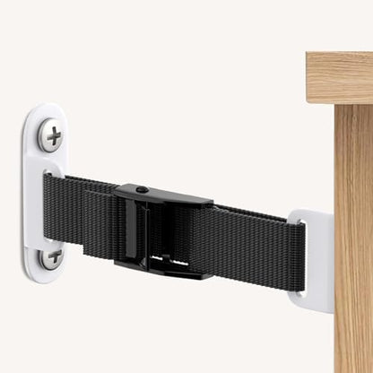2 Sets for Baby Proofing Removable Anti Tip Furniture Anchors Adjustable Furniture Wall Anchor Earthquake Straps